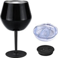 14oz Insulated Wine Tumbler with Detachable Stem — Stainless Steel, Dishwasher Safe