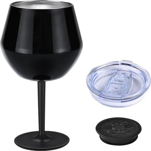 14oz Insulated Wine Tumbler with Detachable Stem — Stainless Steel, Dishwasher Safe